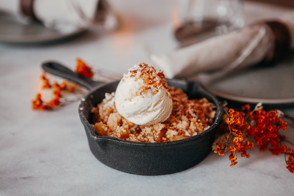 Crumble de Piña con Canela